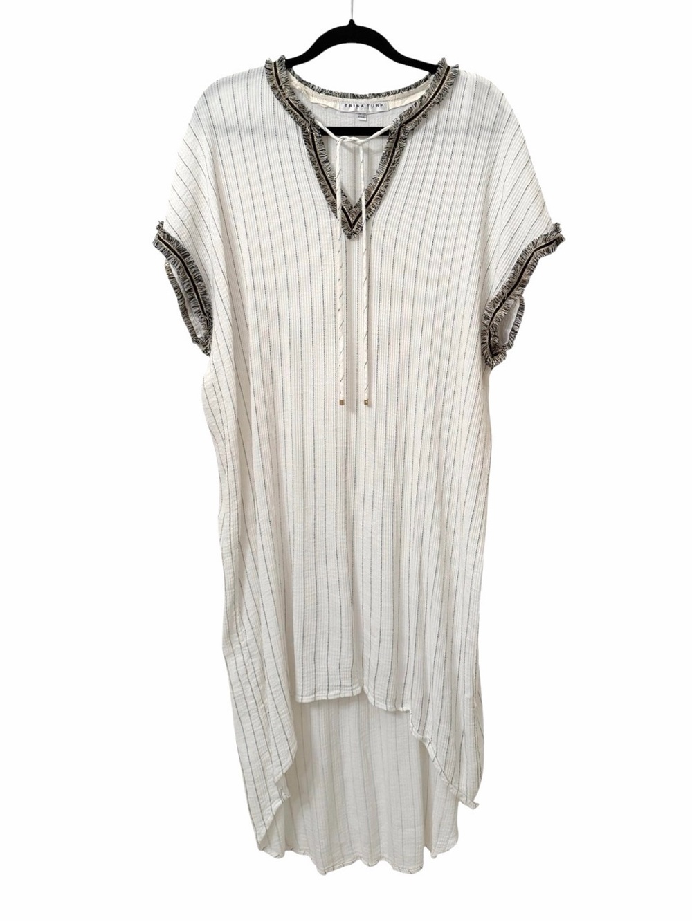 Trina Turk Coverup Like New White Black Swim Cover Up One Size  Size M to Size L